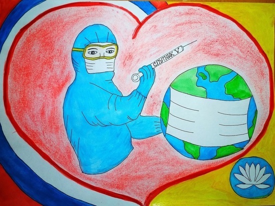 В Калмыкии дети рисуют родителей-полицейских