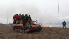 В Магаданской области потушили крупный пожар в тундре