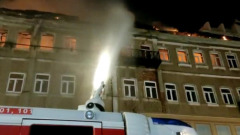 В Саратове сгорело старое здание XIX века: видео