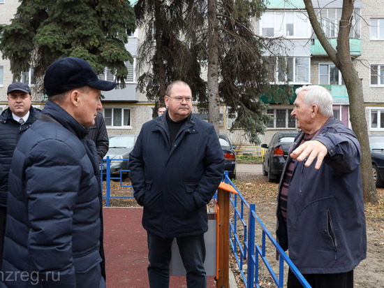 Олег Мельниченко проверил качество установки детских площадок в Пензе