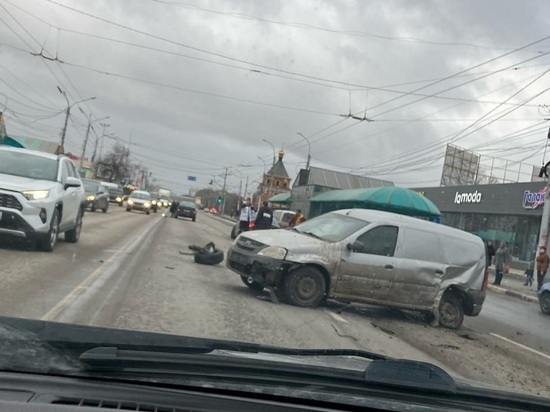 На Московском шоссе в Рязани образовалась пробка из-за ДТП