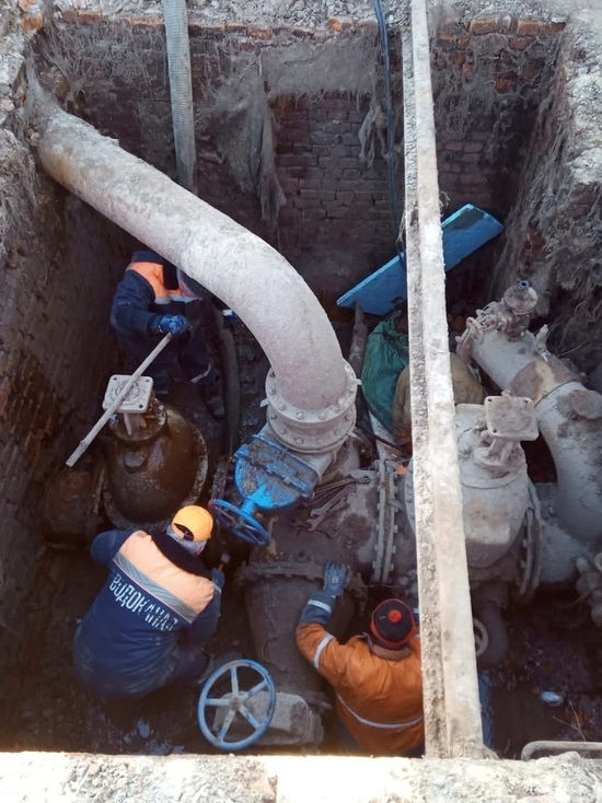 В Калуге завершается ремонт водопровода, оставивший полгорода без воды
