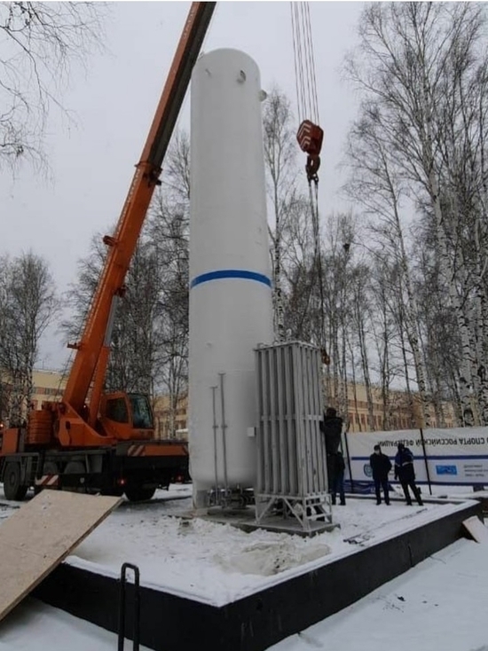 В  больнице Ханты-Мансийска устанавливают газификатор на 25 тонн