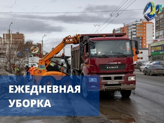 С улиц Мурманска за минувшие сутки вывезено более 1 200 кубометров снега