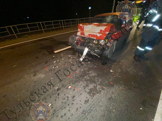 В Щекинском районе на трассе М-2 пьяный водитель врезался в иномарку