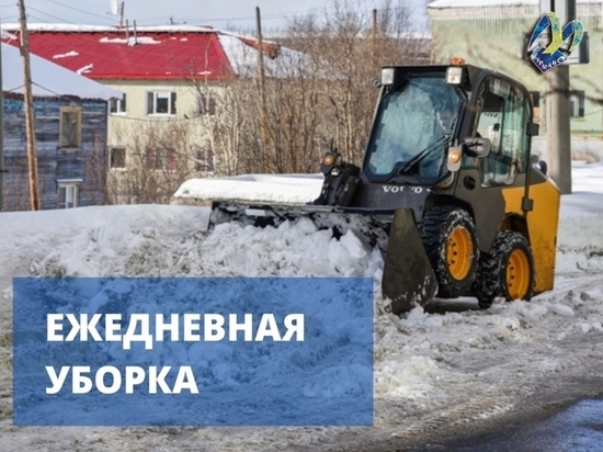 С улиц Мурманска за минувшие сутки вывезено более 1 400 кубометров снега