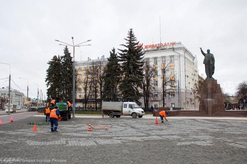 Площадь ленина рязань фото