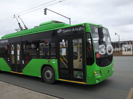 В Казани изменится схема движения троллейбуса №8
