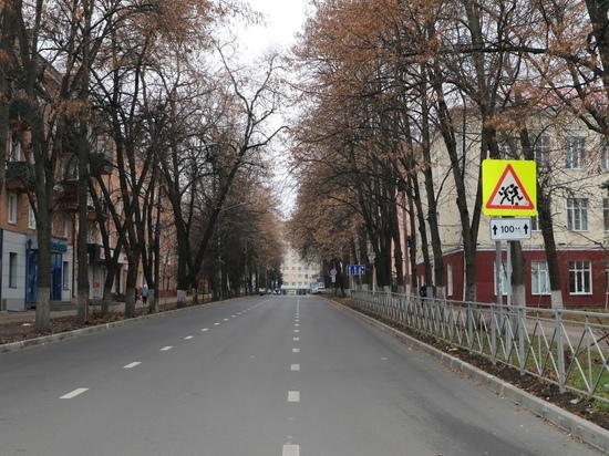 В Курске на Павлова нанесли дорожную разметку