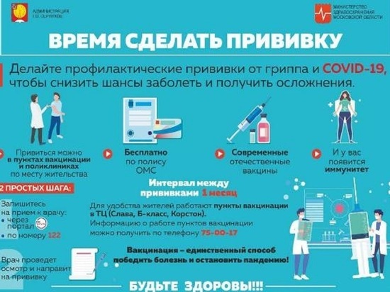 Жители Серпухова активно прививаются против гриппа