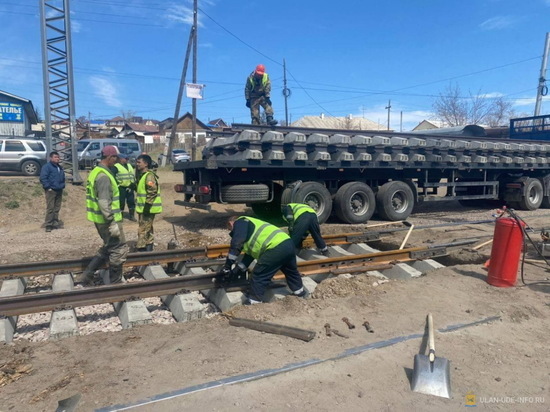 В Улан-Удэ закончили ремонтировать трамвайные пути
