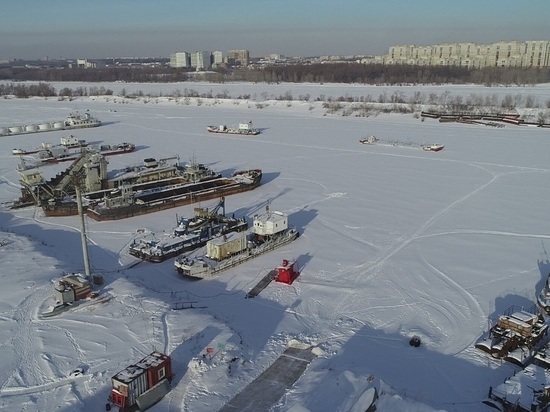 В Омске на Иртыше встал тонкий лед