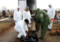 Поисковая группа Межведомственной комиссии ДНР по розыску лиц, пропавших без вести, обнаружила 19 ноября новое захоронение на кладбище поселка Горное в городе Харцызске