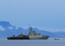 В пресс-службе Седьмого флота США сообщили, что американский ракетный эсминец USS Milius вновь прошел через Тайваньский пролив