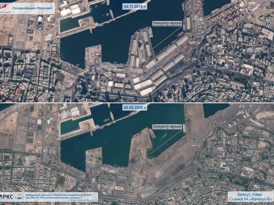 Россия передала Ливану спутниковые снимки порта Бейрута