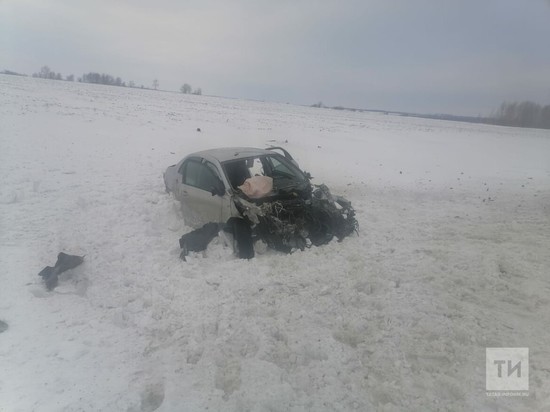 На трассе в Татарстане в аварии травмированы два человека