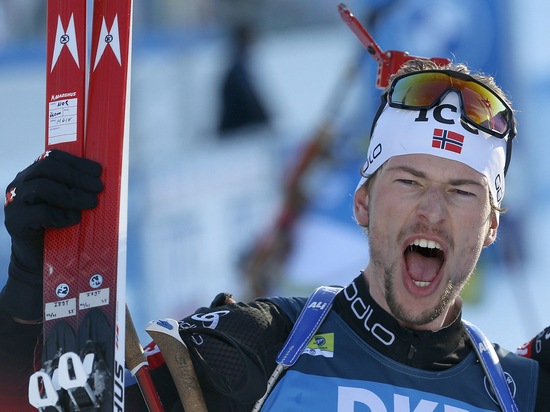 Норвежец Легрейд выиграл индивидуальную гонку на этапе Кубка мира