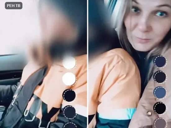 Депутат из Гатчины посадила ребенка за руль на заснеженной дороге