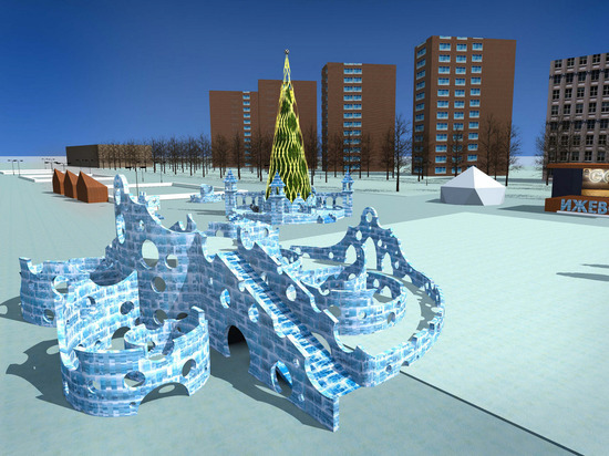 Темой новогоднего ледового городка станет сказка "12 месяцев"