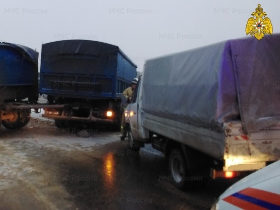 В столкновении двух грузовых машин под Калугой пострадал человек