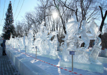 В Хабаровске стартовал традиционный конкурс ледовой скульптуры «Амурский хрусталь»