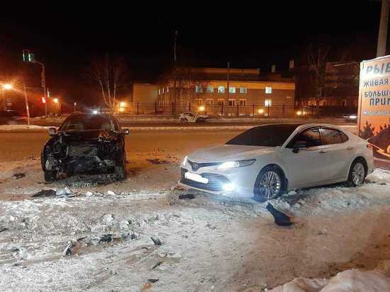 36-летний водитель KIA Rio разбил голову в тройном ДТП в Новосибирске