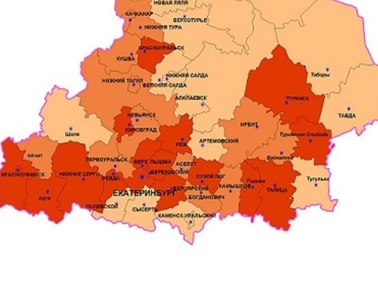 Роспотребнадзор опубликовал данные о заболевших COVID-19 в свердловских муниципалитетах
