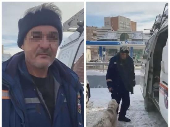 В Академгородке волонтёры нашли замерзающую собаку-поисковика
