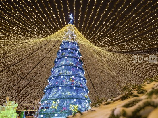 Огни на главной елке Казани зажгут 24 декабря