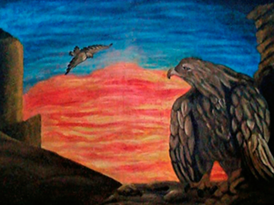 Осужденный в Хабаровском крае написал картину для школы, в которой учился