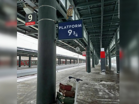 Знаменитая платформа из саги о Гарри Поттере появилась перед Новым годом на Ладожском вокзале