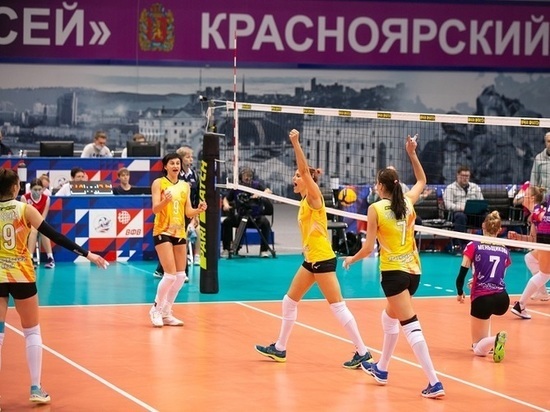 Волейболистки «Енисея» одержали первую домашнюю победу в Красноярске