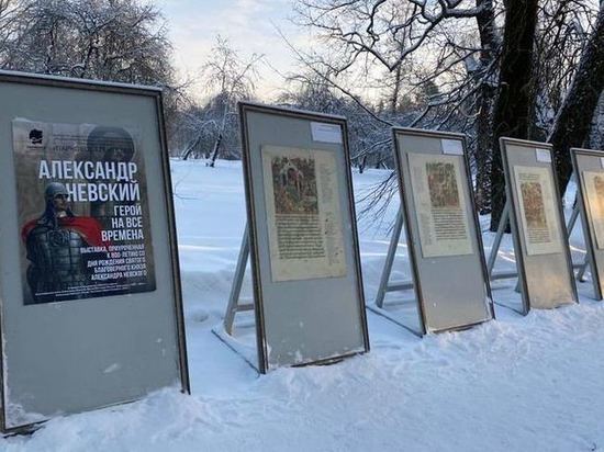 В Тайцах открылась выставка памяти Александра Невского