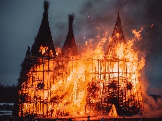 В калужском Никола-Ленивце на Масленницу сожгут гигантскую Вавилонскую башню