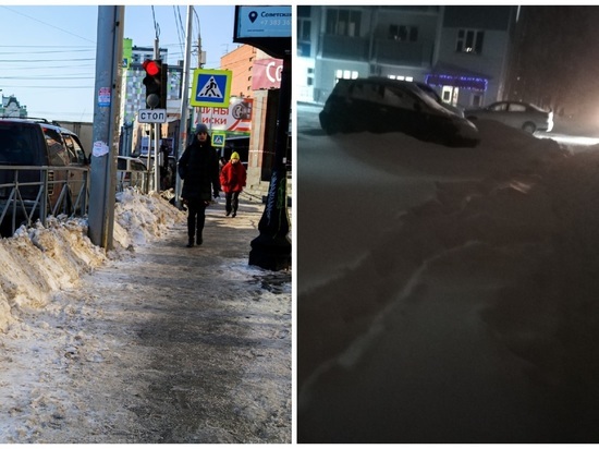 Жительница Новосибирска сравнила тротуары в центре города и на Первомайке