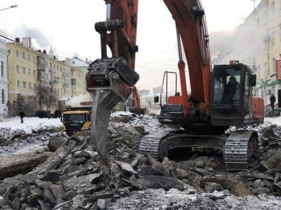 Реконструкция проспекта Ленина в Якутске завершится до 20 декабря