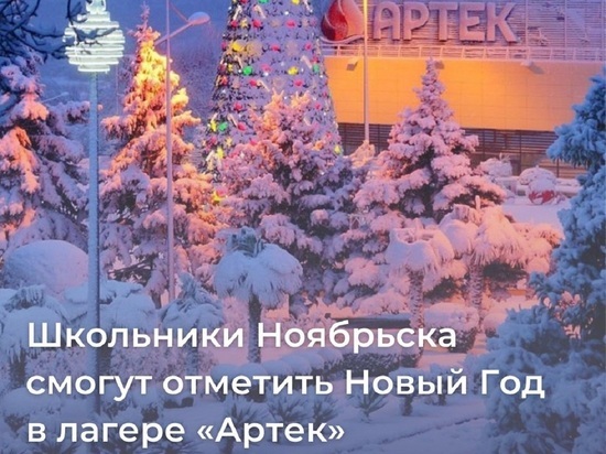 Провести новогодние праздники в Крыму смогут одаренные школьники из Ноябрьска