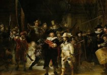 Под слоем краски на холсте ученым из Государственного музея Амстердама Рейксмюсеум удалось найти эскиз картины "Ночной дозор", написанной художником Рембрандтом Харменсом ван Рейном