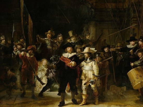 Обнаружен эскиз "Ночного дозора" Рембрандта, спрятанный под слоем краски