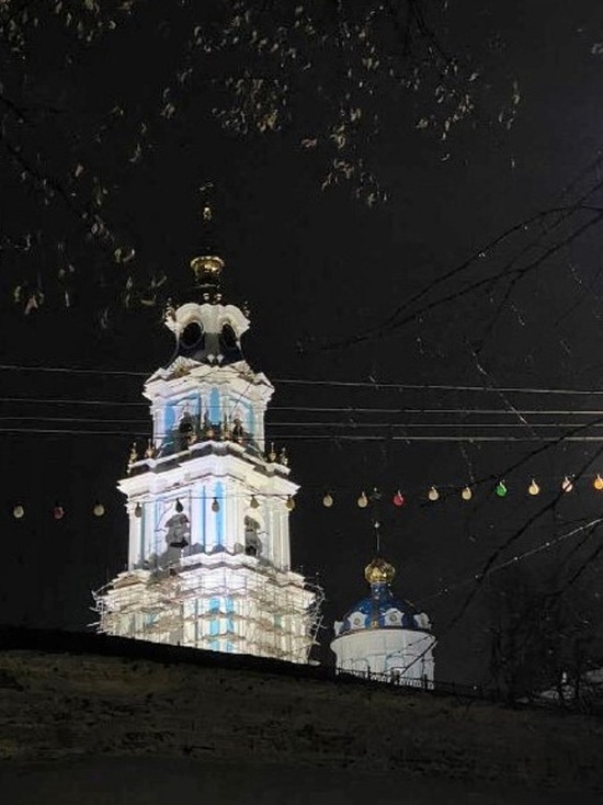 Костромская подсветка: колокольню Костромского кремля теперь видно издалека