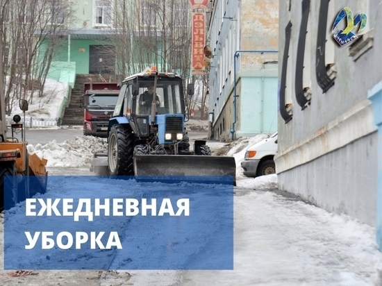 Более 4 тысяч кубометров снега вывезено с улиц Мурманска за минувшие сутки
