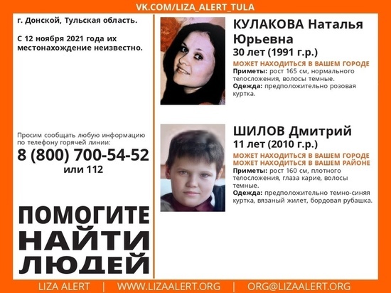 Пропавших в Донском мать с сыном не могут найти уже месяц