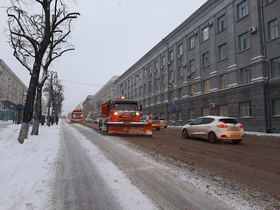 В Курске выделили 391 млн рублей на расчистку дорог и тротуаров от снега
