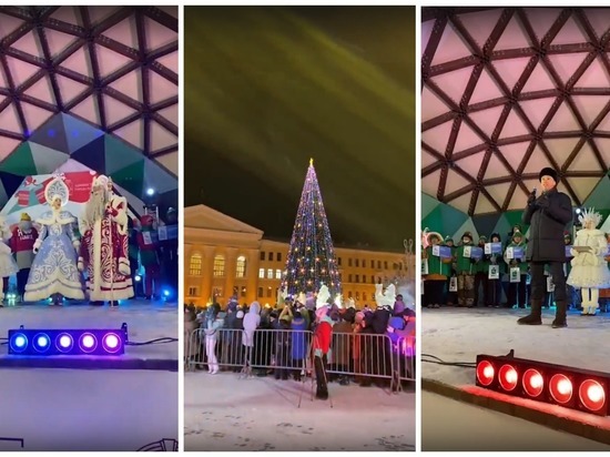 Вечером в воскресенье во всем Томске одновременно зажглась праздничная иллюминация