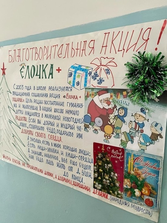 В одной из школ Калмыкии проходит социальная акция