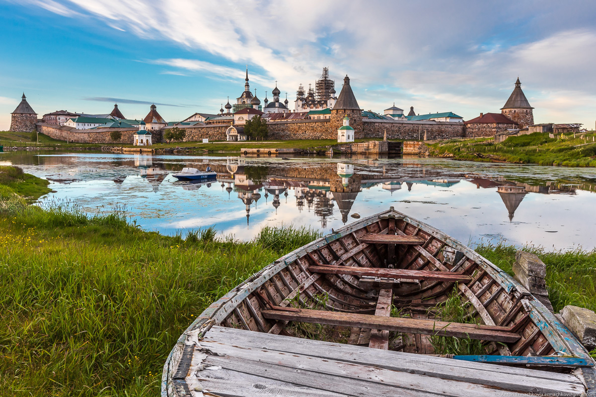 Белое море,Соловецкий монастырь,Архангельск