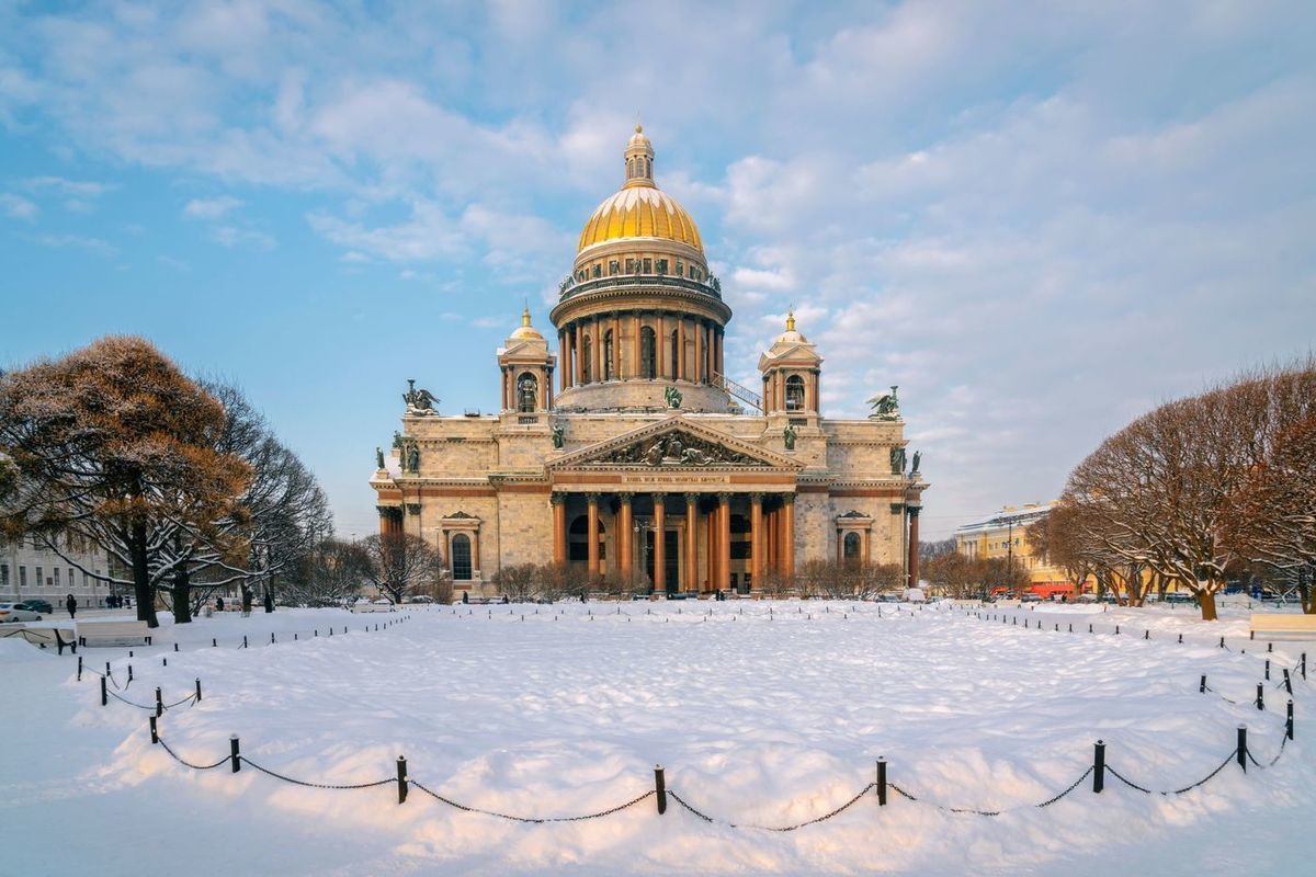 Исаакиевский собор фотографии 4k зимой