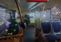 В Белгороде на маршрут №15 выпустили новогодний автобус