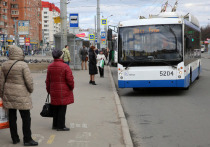 Петербуржцы были вынуждены толкать вставший троллейбус около станции метро «Московская». Кадры дружно налегающей на транспортное средство сзади толпы опубликовали очевидцы в Сети.