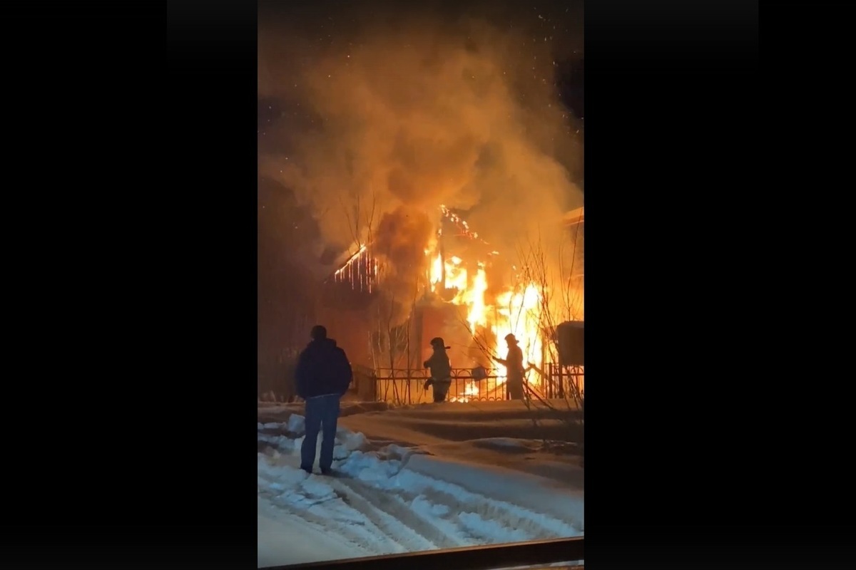 Пожар в томском районе